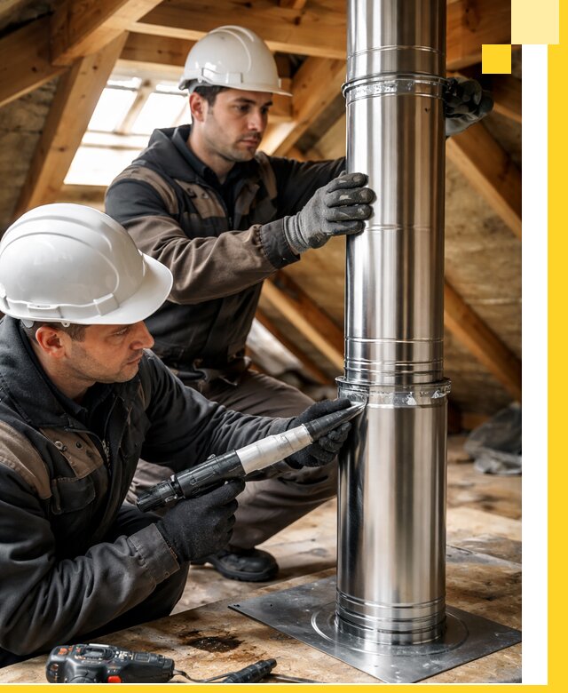 Монтаж дымоходов для каминов в Шебекине с гарантией качества