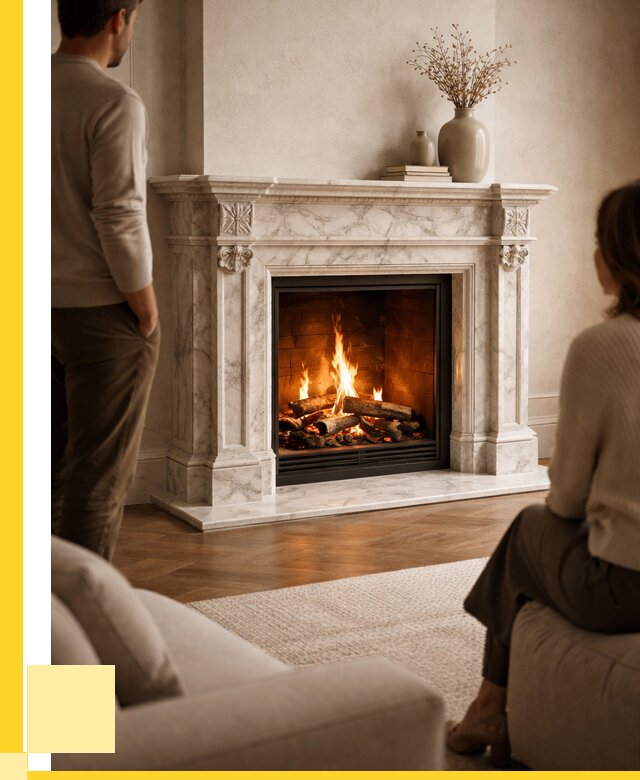 Мраморные камины под ключ в Шебекине от 254525 р. | ЭриданШбк