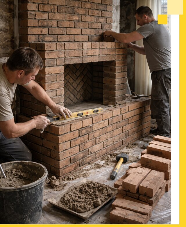 Изготовление и установка кирпичных каминов в Шебекине