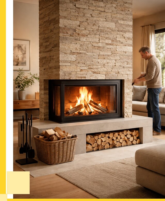 Дровяной камин под ключ в Шебекине от 203620 р. | ЭриданШбк