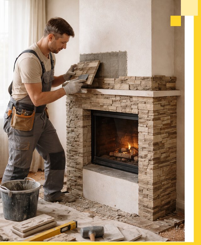 Изготовление и монтаж каминов для дома под ключ в Шебекине