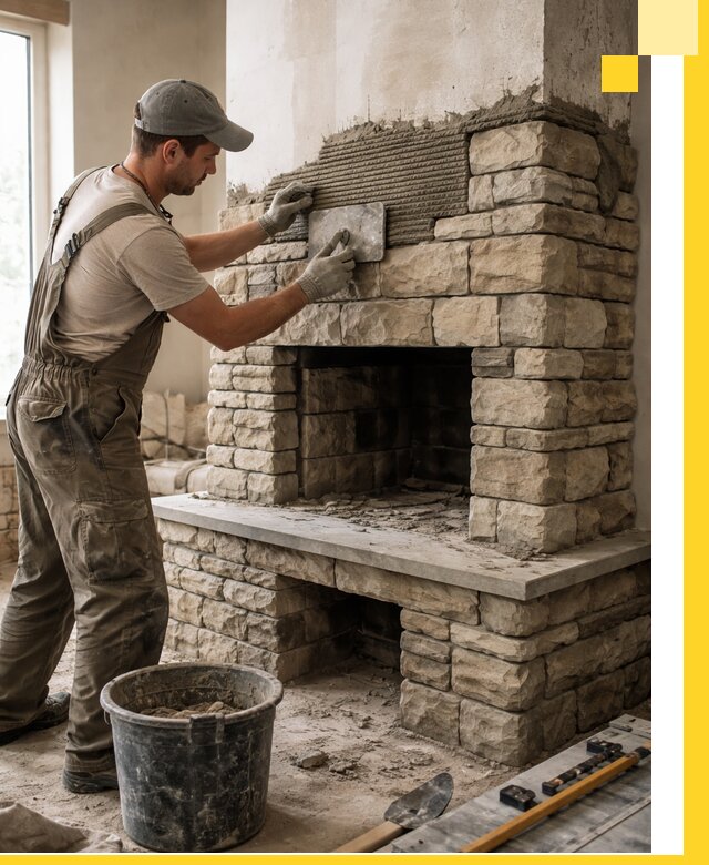 Строительство каминов под ключ в Шебекине от проектирования до монтажа