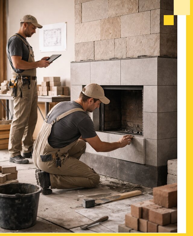 Индивидуальные проекты каминов и каминных систем в Шебекине