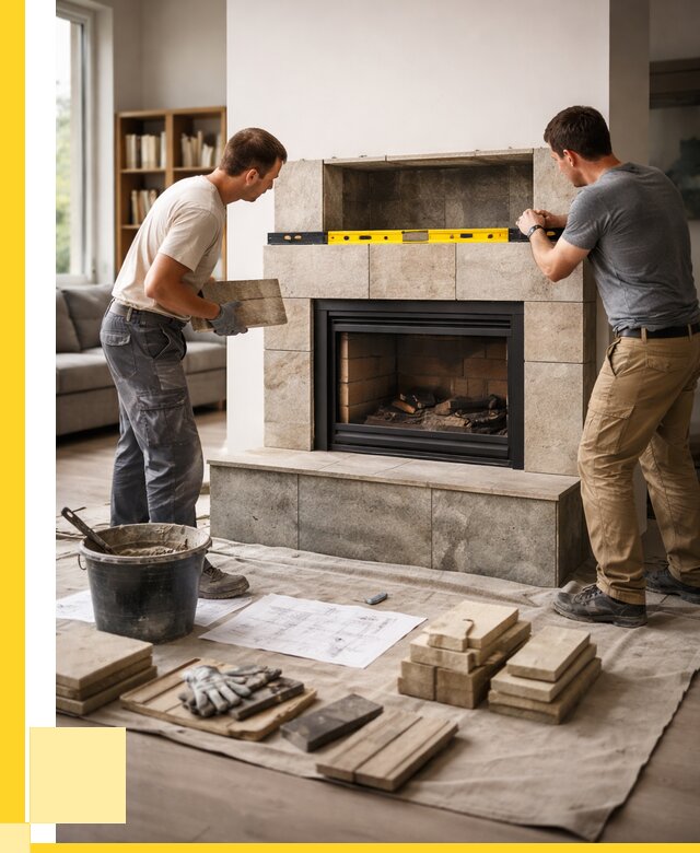 Монтаж каминов и установка в Шебекине от 45815 р. | ЭриданШбк