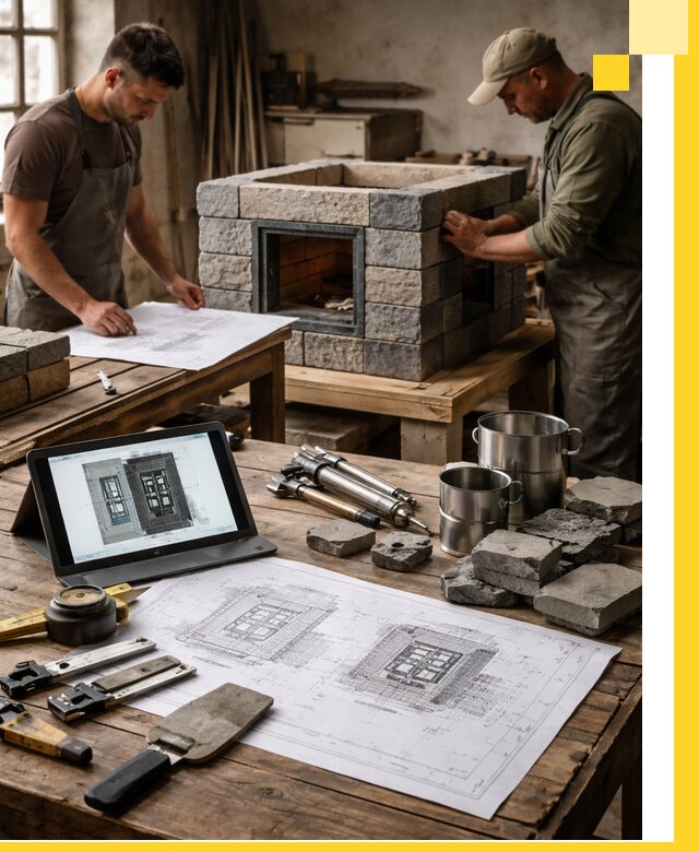 Разработка проектов печей с согласованием и монтажом в Шебекине