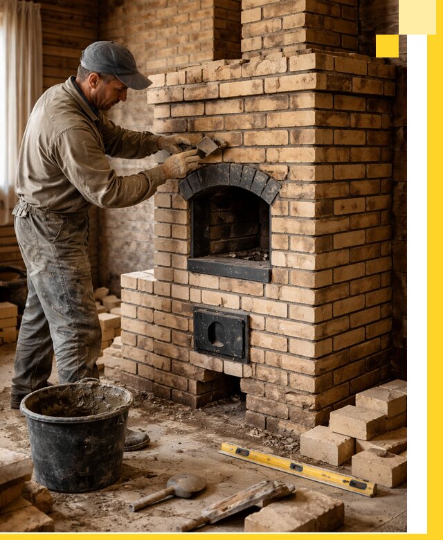 Кирпичные печи под ключ в Шебекине: проектирование и кладка