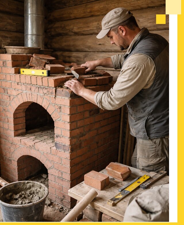 Изготовление и установка русских печей в Шебекине под ключ