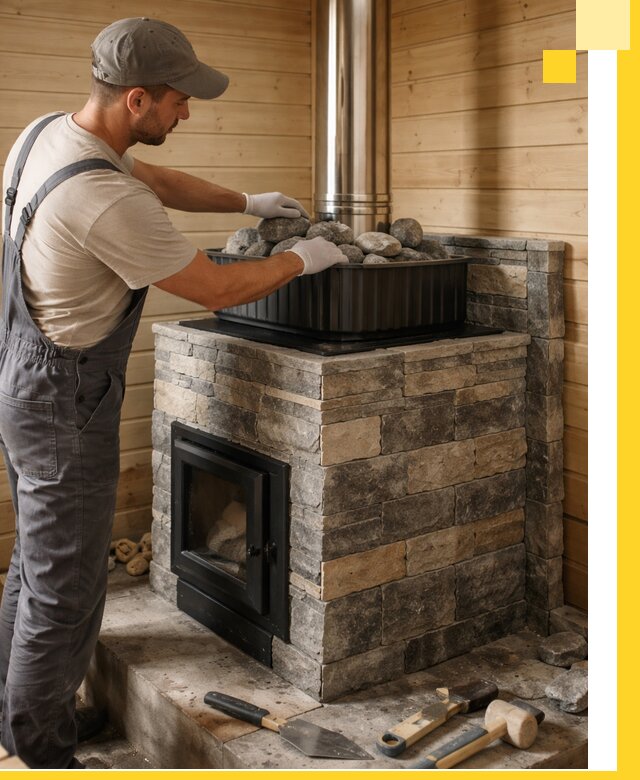 Печи для парной в Шебекине, производство, монтаж и обслуживание