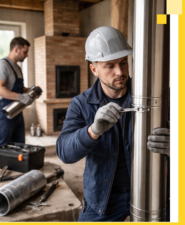 Профессиональный монтаж дымоходов для печей в Шебекине