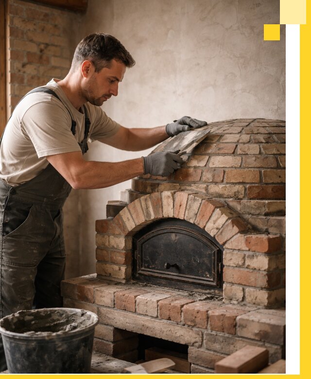 Изготовление и монтаж помпейских печей на заказ в Шебекине