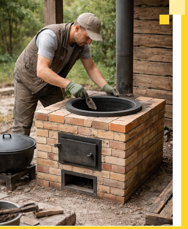 Изготовление и установка печей для казана в Шебекине под ключ