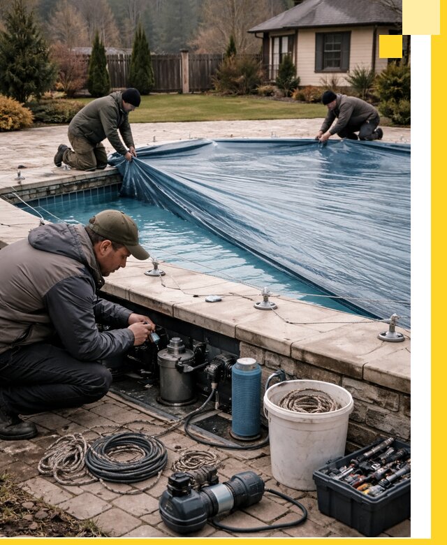 Консервация бассейнов в Шебекине: подготовка к длительному хранению