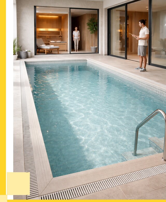 Отделка бассейна пленкой ПВХ в Шебекине от 3563 р. - ЭриданШбк