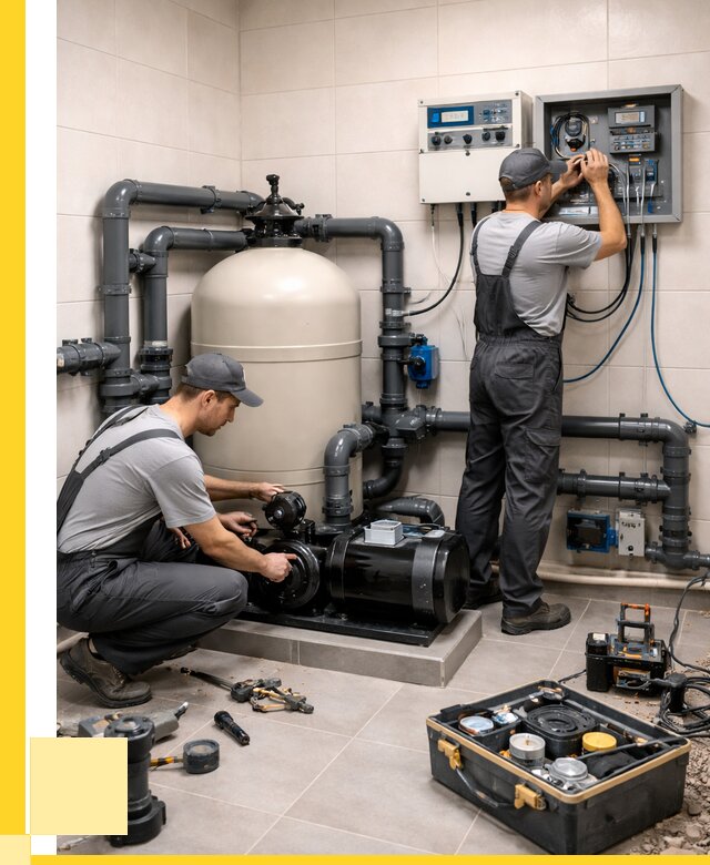 Монтаж оборудования для бассейнов в Шебекине от 40724 р. | ЭриданШбк