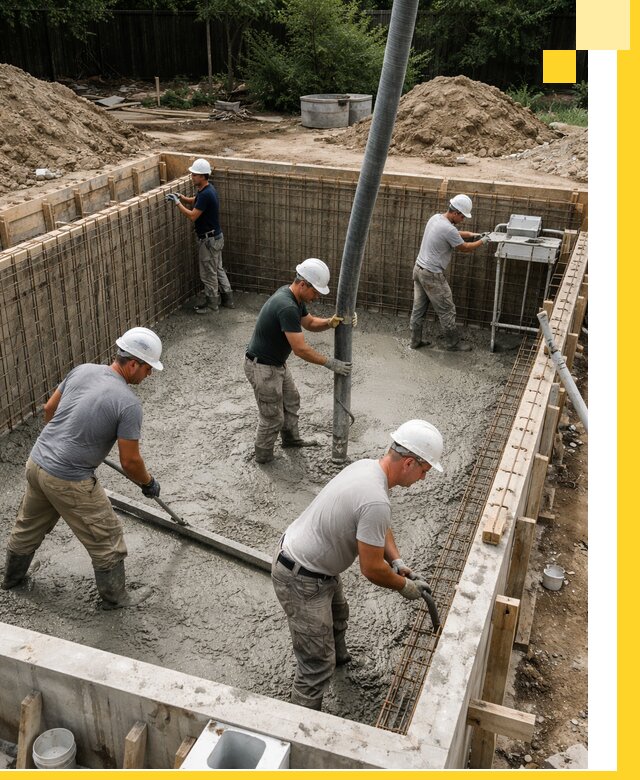 Строительство бетонных бассейнов под ключ в Шебекине