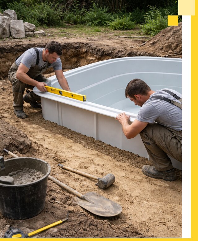 Производство и установка пластиковых бассейнов в Шебекине под ключ