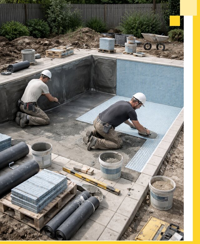 Проектирование и строительство стационарных бассейнов в Шебекине