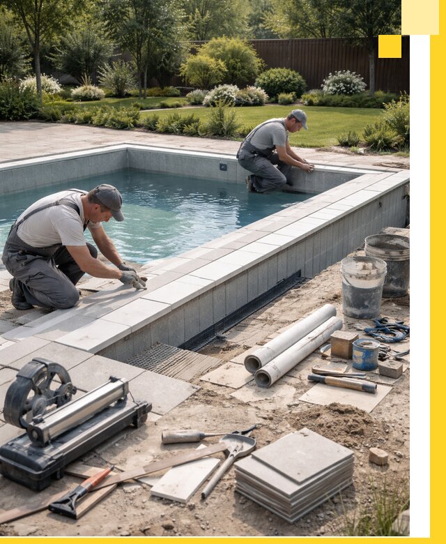 Строительство открытых бассейнов под ключ в Шебекине профессионально