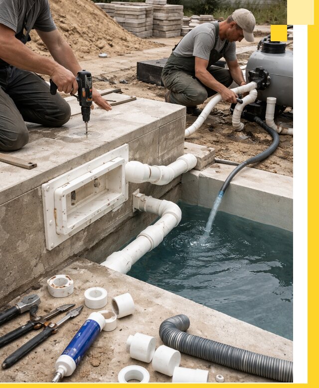 Строительство скиммерных бассейнов под ключ в Шебекине