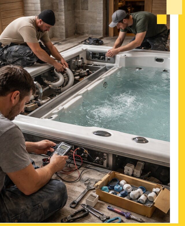 Гидромассажные бассейны под ключ в Шебекине, дизайн и монтаж