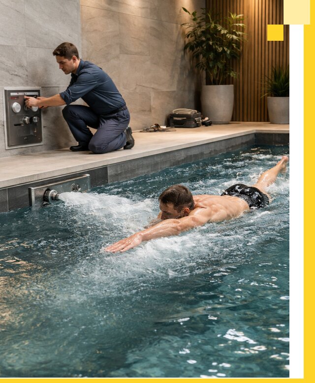 Проектирование и монтаж бассейнов с противотоком в Шебекине