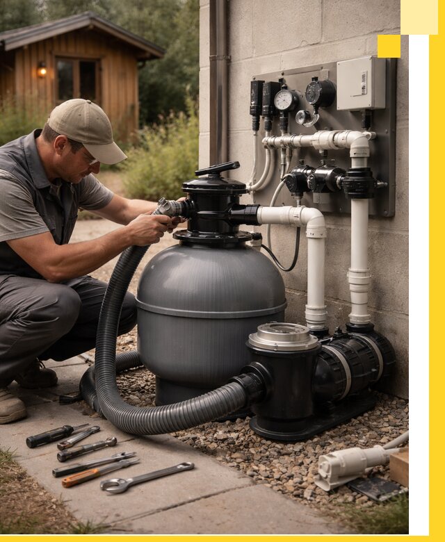 Продажа и монтаж фильтров и насосов для бассейнов в Шебекине