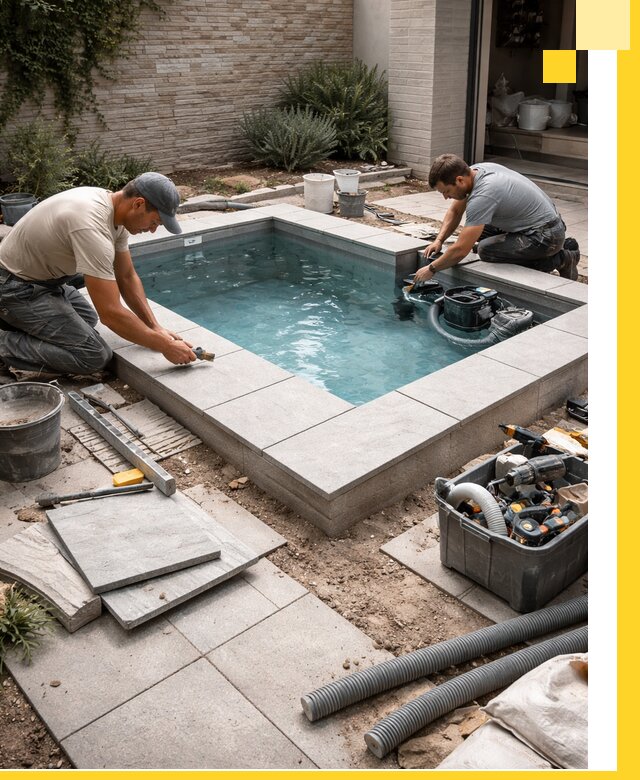 Мини бассейны под ключ в Шебекине, дизайн и установка