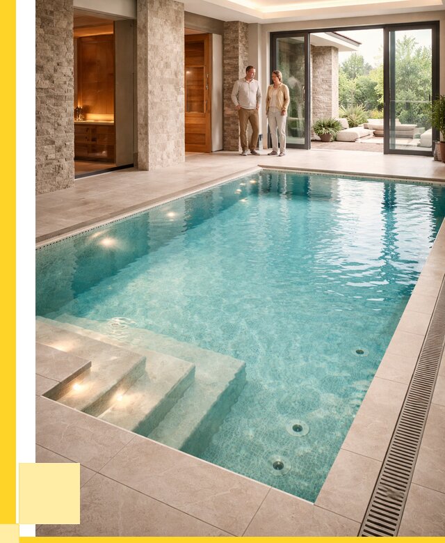 Бассейн во дворе в Шебекине: проект, отделка от 1221720 р. | ЭриданШбк