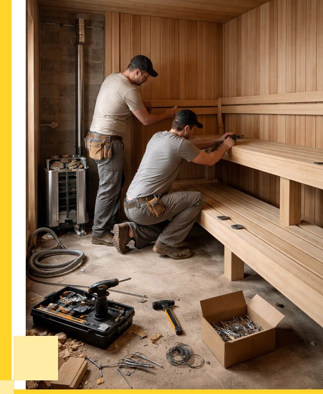 Монтаж саун под ключ в Шебекине от 122172 р. | ЭриданШбк