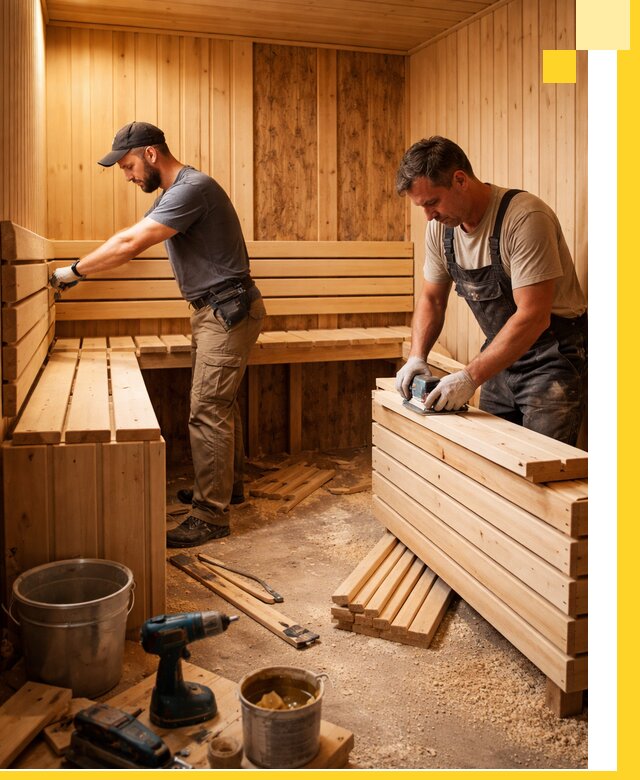 Профессиональный комплексный ремонт саун под ключ в Шебекине