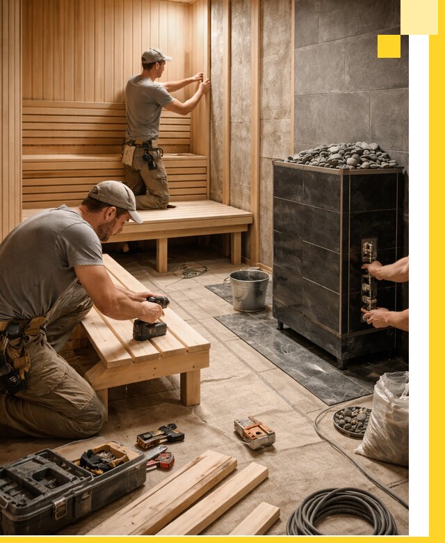 Дизайн и строительство интерьерных саун под ключ в Шебекине