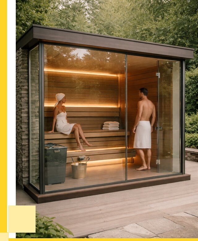 Сауна стеклянная и двери для сауны в Шебекине от 254525 р. | ЭриданШбк