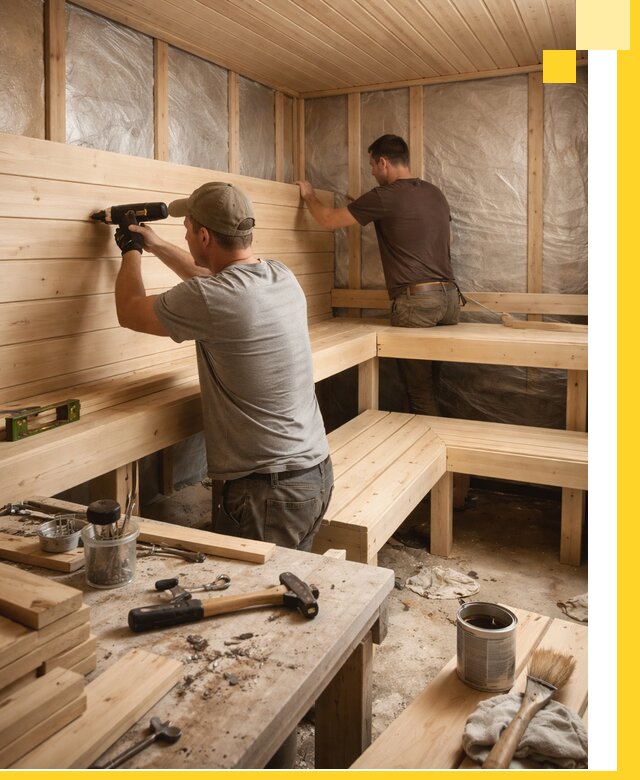 Профессиональная отделка бань и саун под ключ в Шебекине