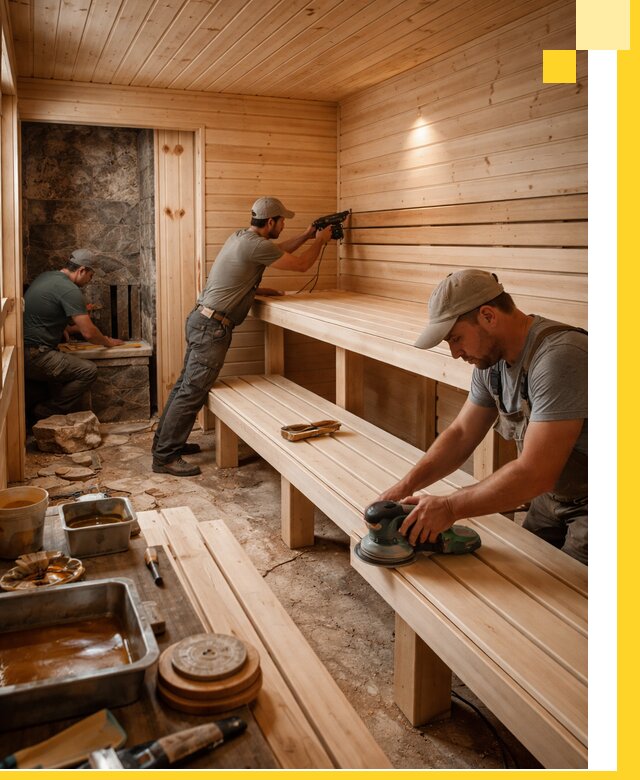 Профессиональная отделка бань в Шебекине под ключ, с гарантией