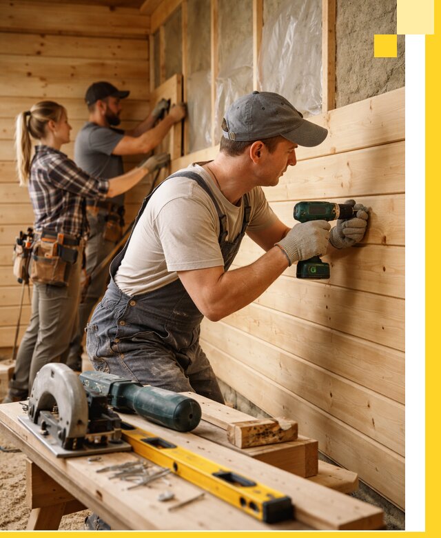 Обшивка бань под ключ в Шебекине: отделка стен и потолков