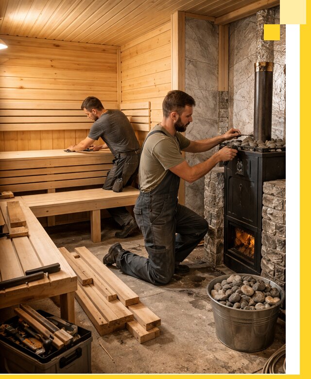 Дизайн и строительство интерьеров бань под ключ в Шебекине