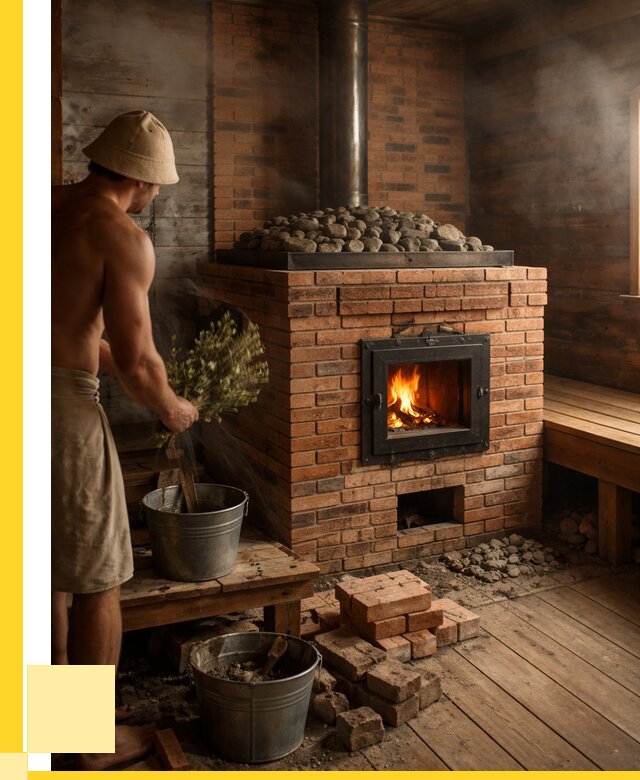 Кирпичные банные печи в Шебекине от 91629 р. | ЭриданШбк