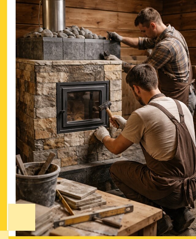 Облицовка банной печи в Шебекине от 15272 р. | ЭриданШбк