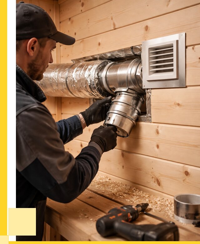 Монтаж вентиляции бани в Шебекине от 12217 р. | ЭриданШбк