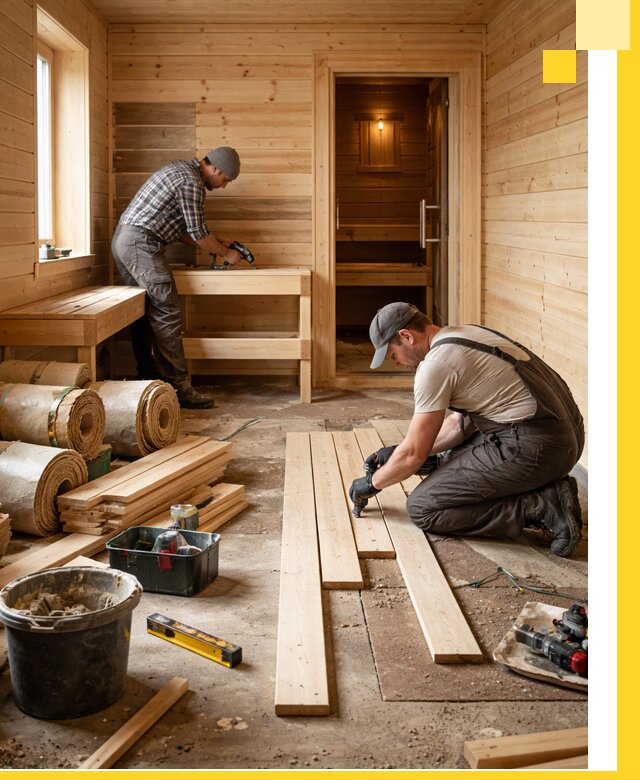 Индивидуальный проект бани с комнатой отдыха под ключ в Шебекине