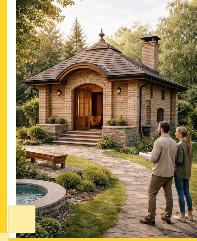 Проект кирпичной бани в Шебекине от 30543 р. | ЭриданШбк