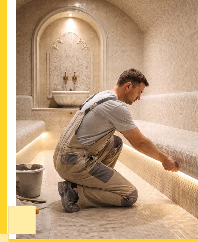 Отделка хамамов под ключ в Шебекине от 5600 р. | ЭриданШбк