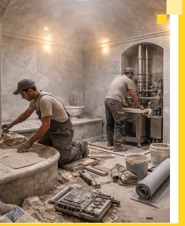 Строительство турецких бань хаммам под ключ в Шебекине