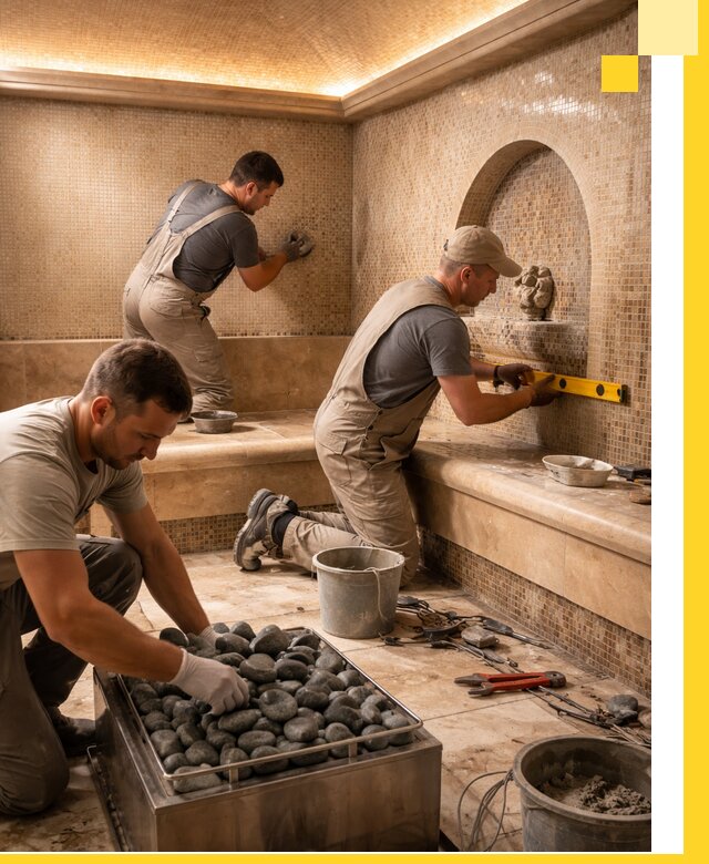 Проектирование и строительство хамама и сауны в Шебекине