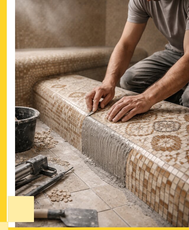 Плитка для хамама под ключ в Шебекине от 3563 р. | ЭриданШбк