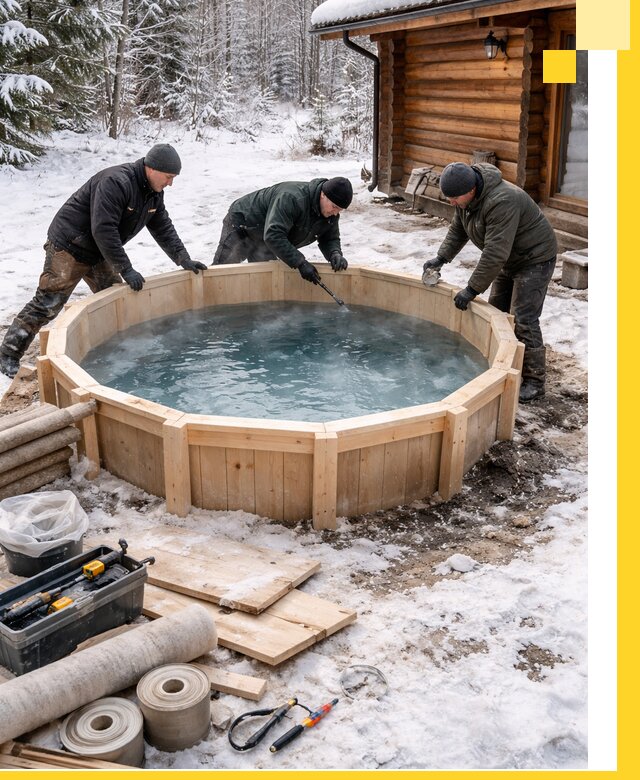 Изготовление и установка ледяных купелей под ключ в Шебекине